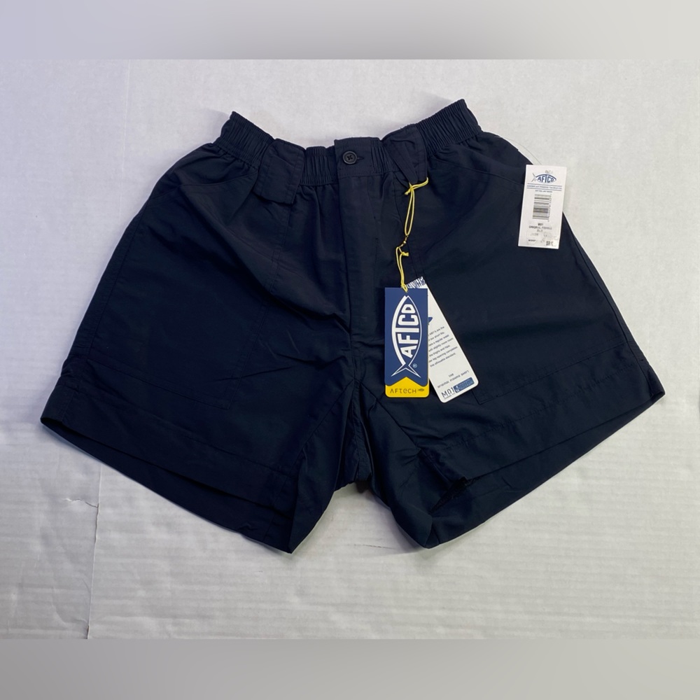 NWT AFTCO M01 Fishing Shorts Mens 30 Black UPF 50 New American Fish Tackle Co